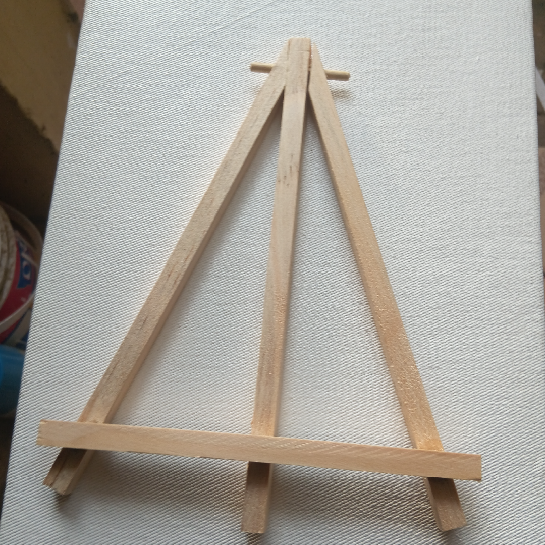 10pcs 15x15cm Canvas + Stand for Painting Events Adult and Kids