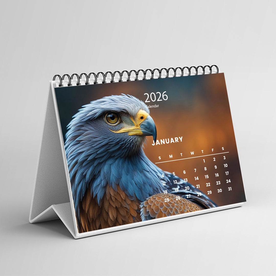 2026 Desk Calendar A5 African Birds