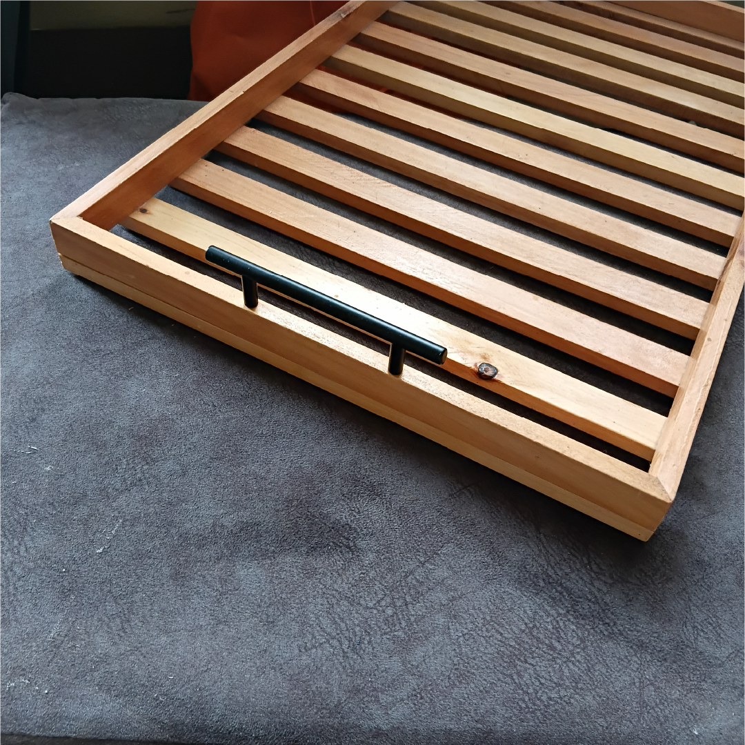 Rustic wooden tray for Kitchen & Dining Food and Dish Transport