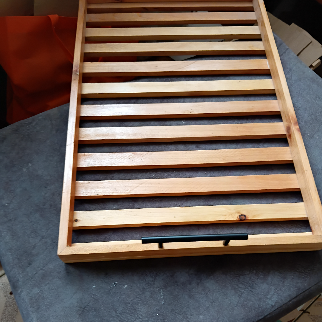 Rustic wooden tray for Kitchen & Dining Food and Dish Transport