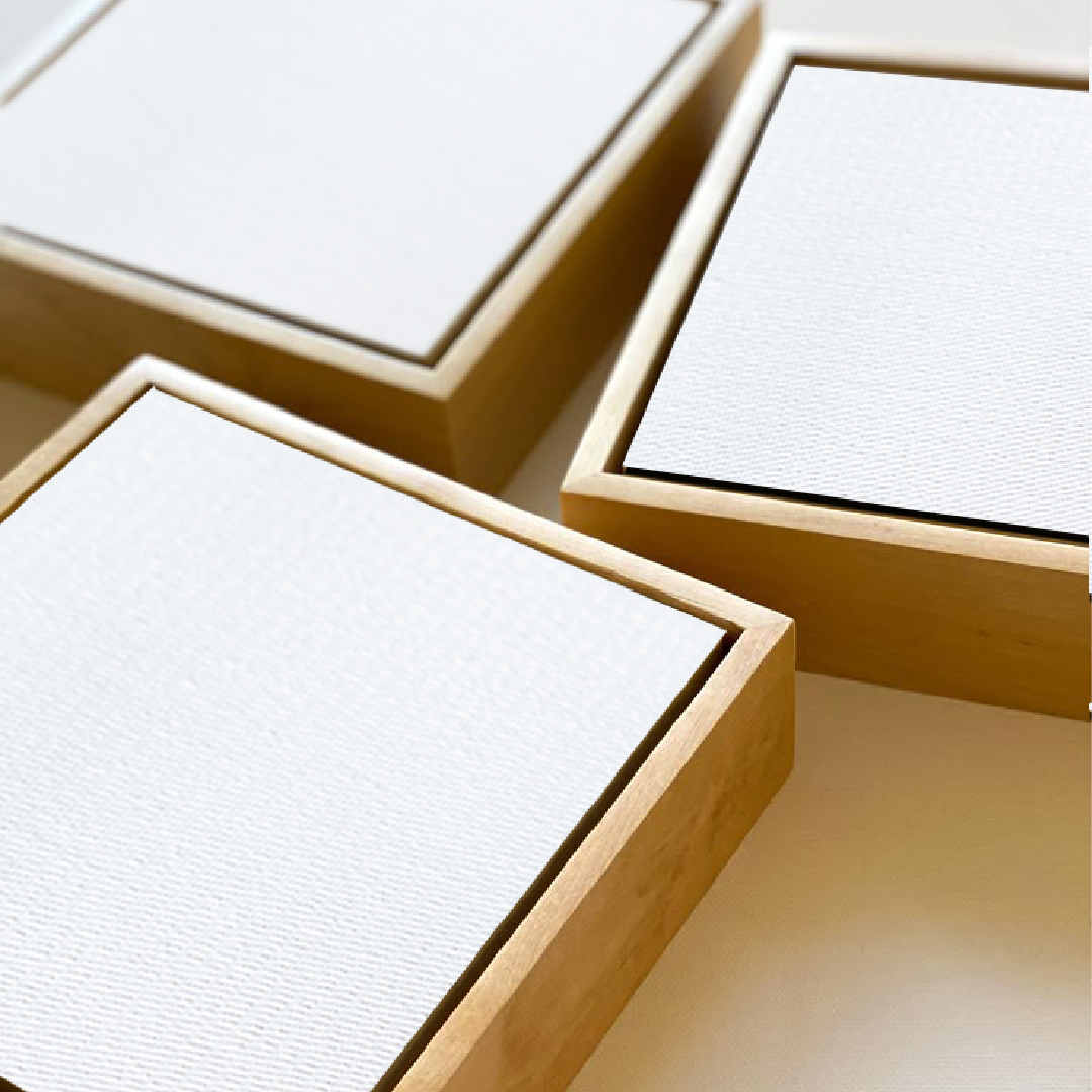 Premium 30x30cm Canvas Floating Frames for Artists, Oil & Acrylic Painting A1, A2, A3, A4, 15x15cm