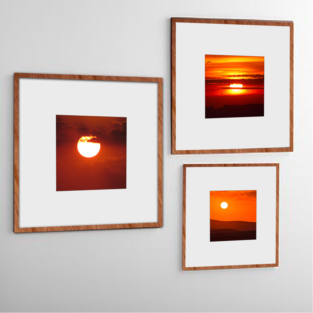 A4 Wooden Mahogany Frame for Documents and photos