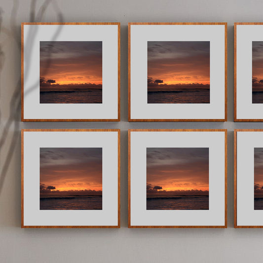 Mahogany Wooden Gallery wall frames 30x30cm