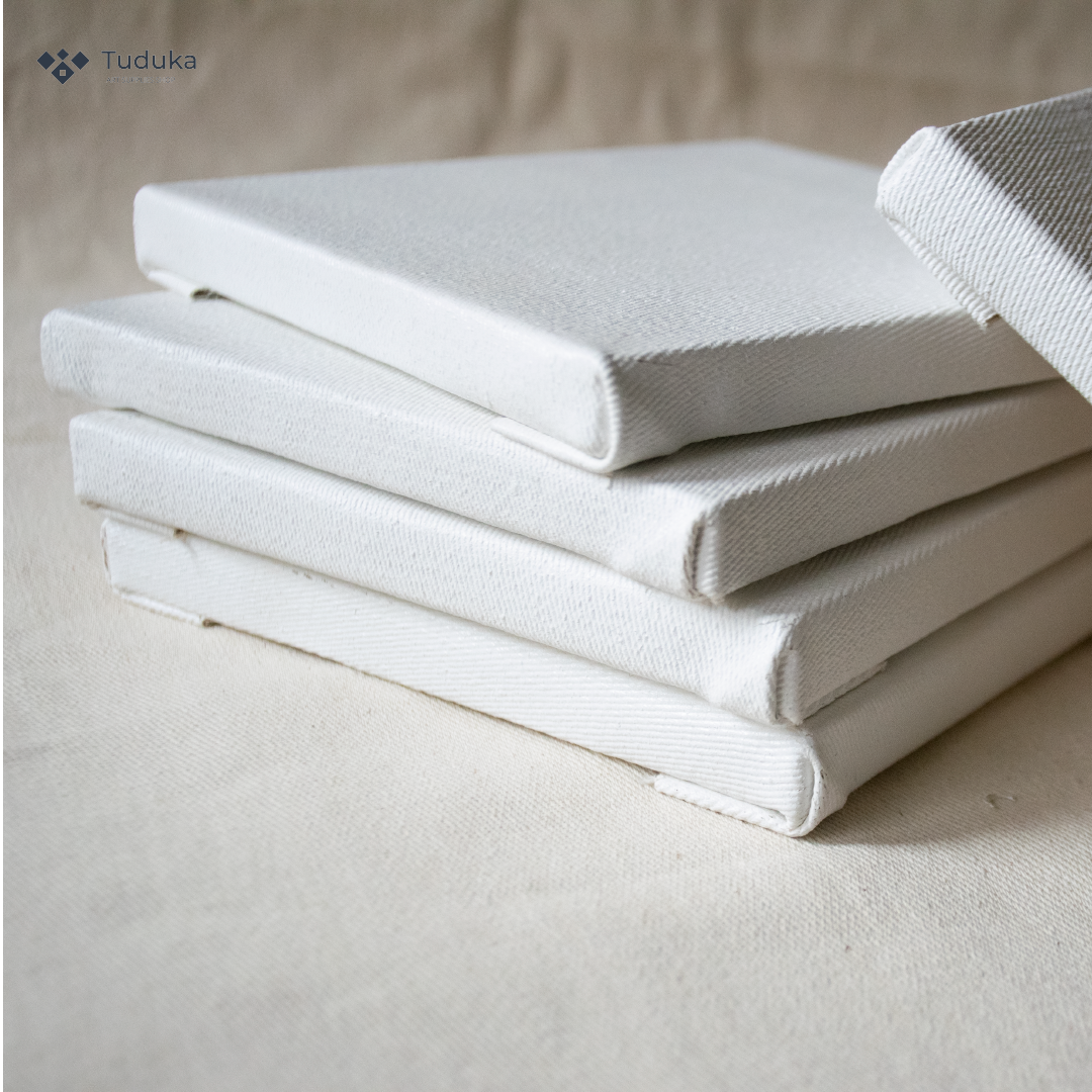 10pcs 15x15cm Canvas + Stand for Painting Events Adult and Kids