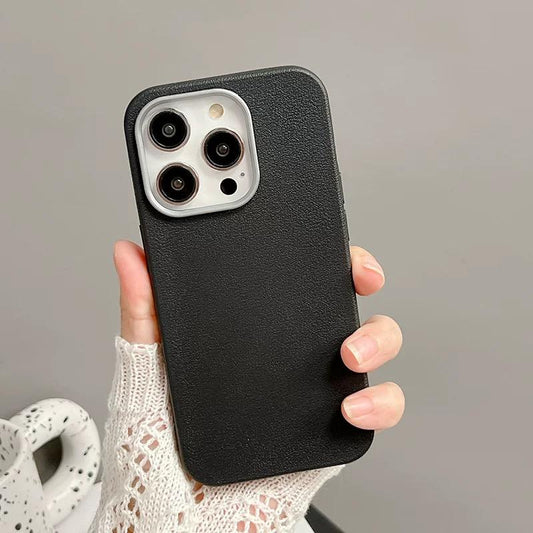 iPhone 11 Black or Brown Texture Soft Shell Case ? Shockproof TPU+PC Hybrid Cover, Full Drop Protection