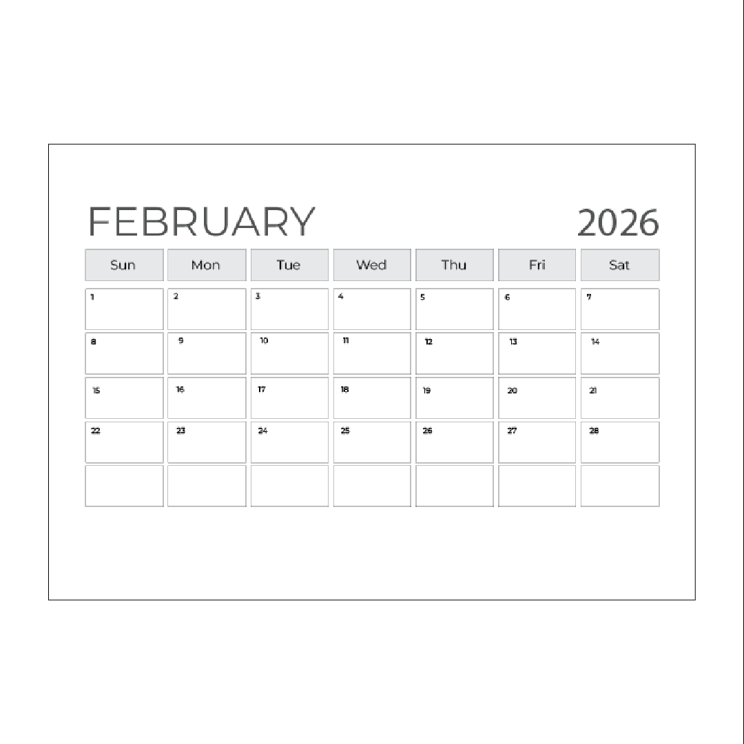 2026 Desk Calendar Planner + 12 sheets Monthly Planner A4