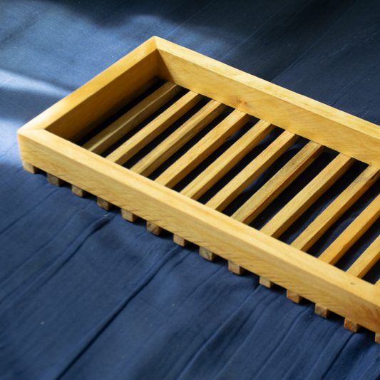 2pcs Wooden Soap Dish Holder – Bathroom & Kitchen