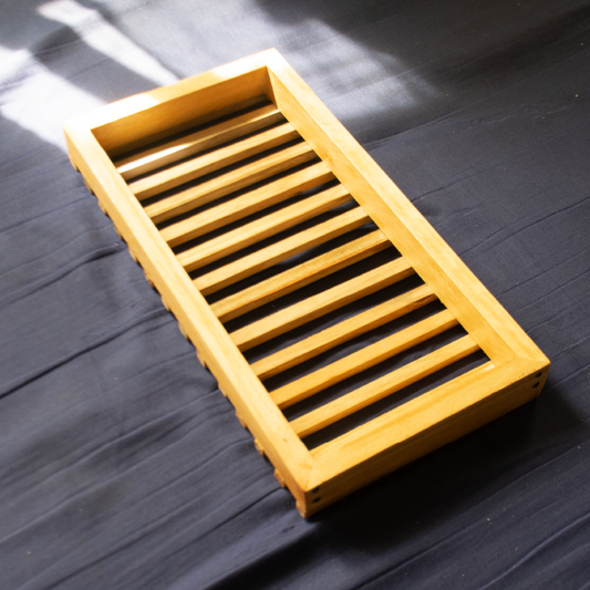 2pcs Wooden Soap Dish Holder – Bathroom & Kitchen